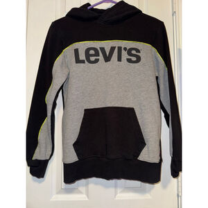 Boys Levi's Hoodie Size L Black and Gray
